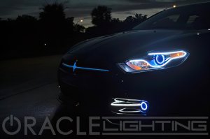 Dodge Dart Fog Light Halo Kit - ORACLE Lighting - Surface Mount LED Projector - Red - `13-`16